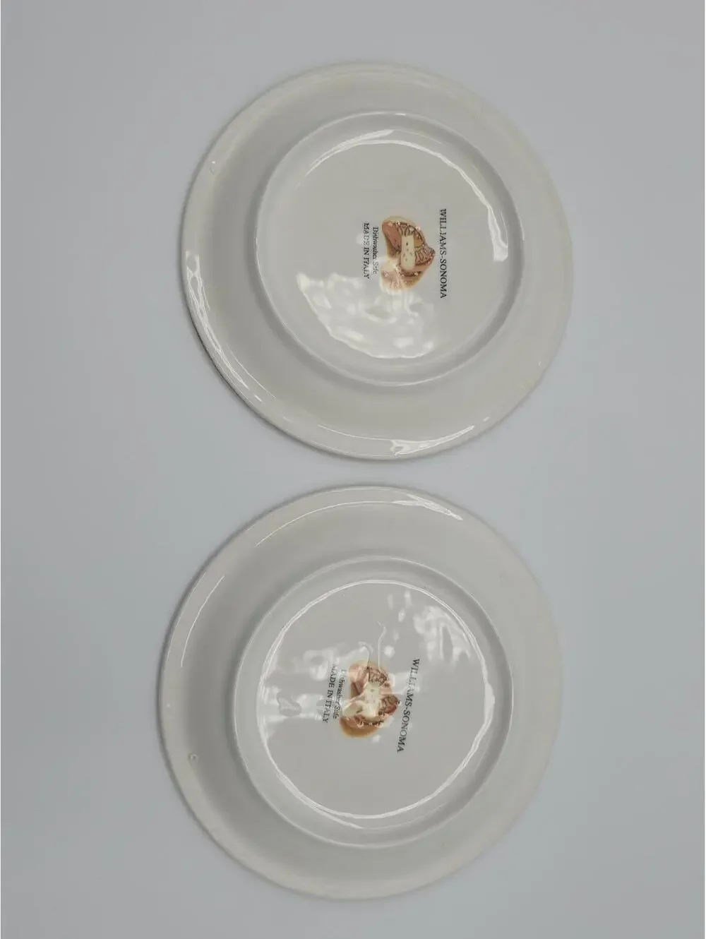 Vintage Williams Sonoma Made in Italy Cheese Plates Set of 2 5
